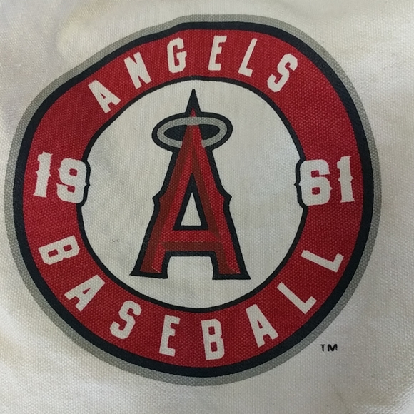[Anaheim Angels] Drawstring Canvas Backpack - Picture 2 of 4